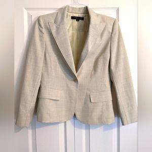 Anne Klein Cream Blazer Sz 8